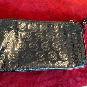 Michael Kors Gunmetal Cosmetic Purse
